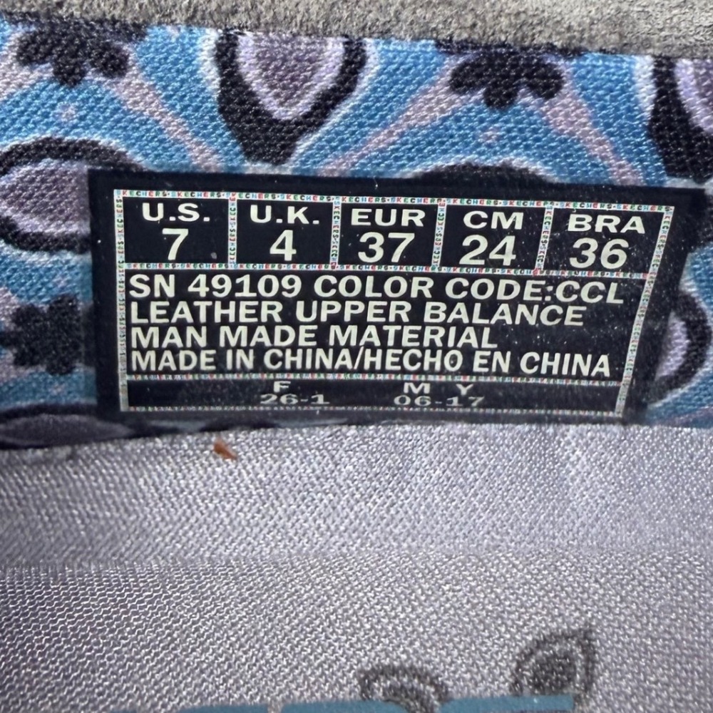 Skechers Bikers Shoes Women's Size 7 Gray Leather Relaxed Fit Slip On Loafers - Picture 9 of 9